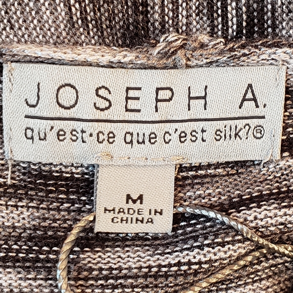 Joseph A Space Dye Longline Open Sleeveless Cardigan Jacket Duster - Picture 2 of 7